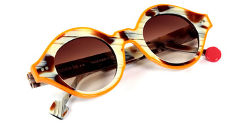 Sabine Be® Be Smile Line Sun SB Be Smile Line Sun 528 46 - Shiny Blond Horn / Shiny Orange Sunglasses