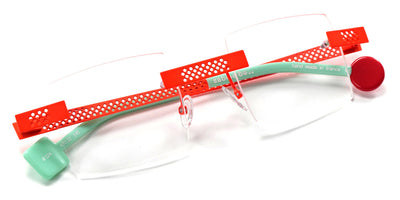 Sabine Be® Be Square Pierced SB Be Square Pierced 124 47 - Satin Neon Orange Eyeglasses