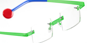 Sabine Be® Be Square Pierced SB Be Square Pierced 130 47 - Satin Neon Green Eyeglasses