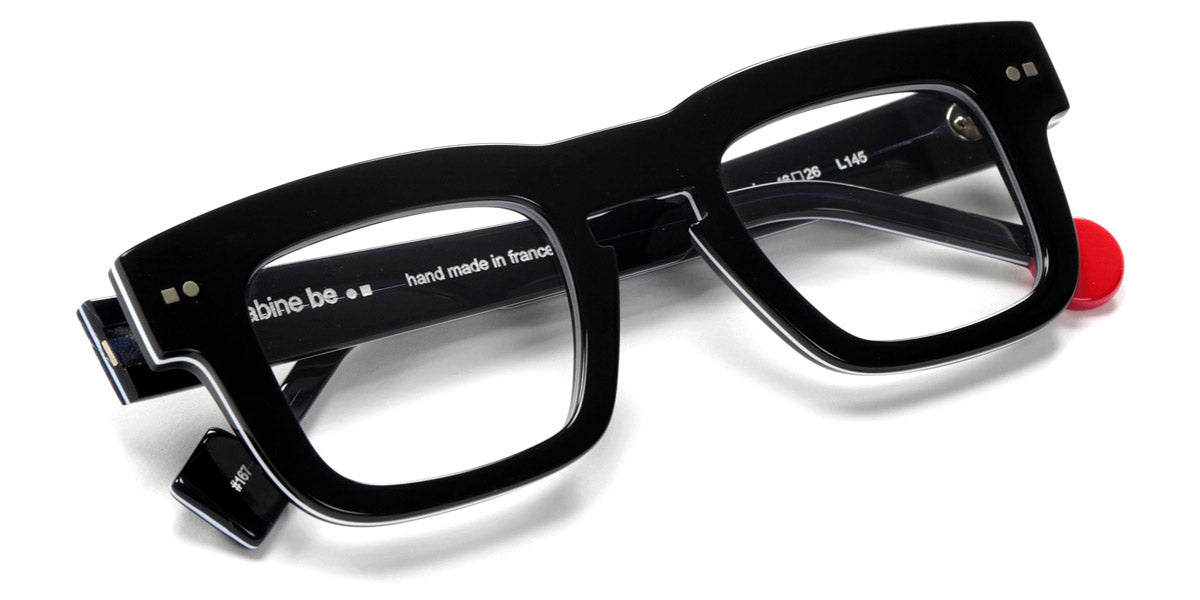 Sabine Be® Be Swag Xl SB Be Swag XL 167 46 - Shiny Midnight Blue / White / Shiny Navy Blue Eyeglasses