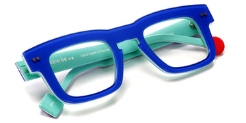 Sabine Be® Be Swag Xl SB Be Swag XL 168 46 - Shiny Translucent Blue Majorelle / White / Shiny Turquoise Eyeglasses