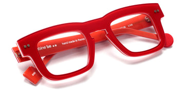 Sabine Be® Be Swag Xl SB Be Swag XL 169 46 - Shiny Translucent Red / White / Shiny Orange Eyeglasses