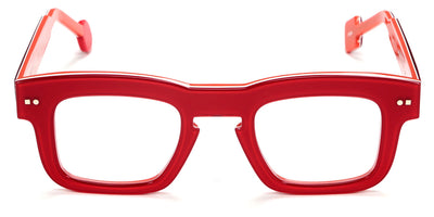 Sabine Be® Be Swag Xl SB Be Swag XL 169 46 - Shiny Translucent Red / White / Shiny Orange Eyeglasses