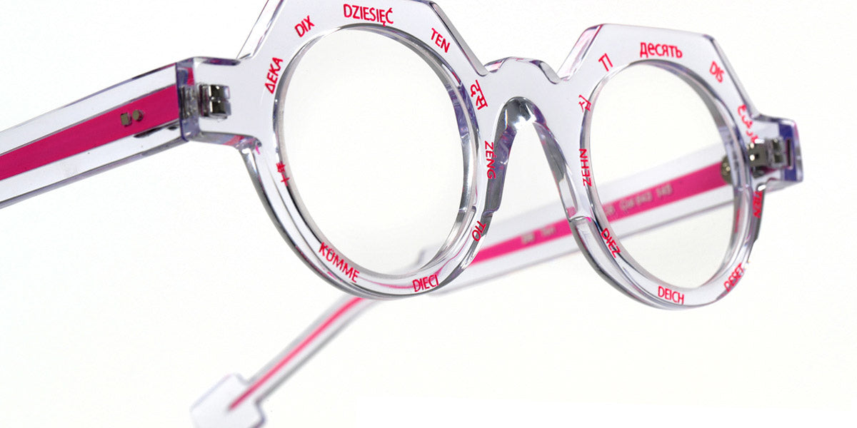 Sabine Be® Be Ten SB Be Ten 643 44 - Shiny Crystal / Neon Pink Eyeglasses