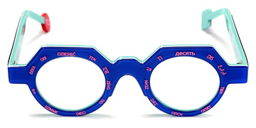 Sabine Be® Be Ten SB Be Ten 651 44 - Shiny Translucent Majorelle Blue / White / Shiny Turquoise / Neon Pink Eyeglasses