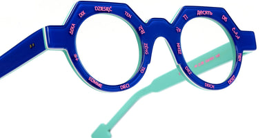 Sabine Be® Be Ten SB Be Ten 651 44 - Shiny Translucent Majorelle Blue / White / Shiny Turquoise / Neon Pink Eyeglasses