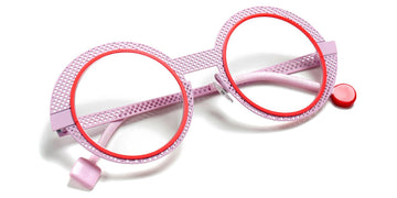 Sabine Be® Be Val De Loire Hole SB Be Val De Loire Hole 489 50 - Baby Pink Perforated Satin / Neon Orange Satin Eyeglasses