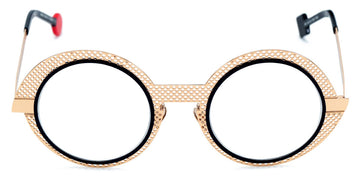 Sabine Be® Be Val De Loire Hole SB Be Val De Loire Hole 490 50 - Rose Gold Polished Perforated / Navy Satin Eyeglasses