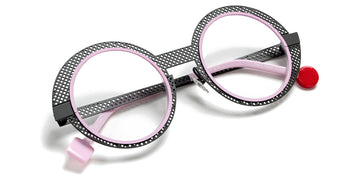 Sabine Be® Be Val De Loire Hole SB Be Val De Loire Hole 492 50 - Perforated Satin Taupe / Baby Pink Satin Eyeglasses