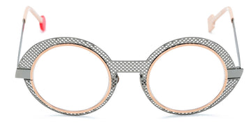 Sabine Be® Be Val De Loire Hole SB Be Val De Loire Hole 493 50 - Dark Ruthenium Polished Perforated / Polished Rose Gold Eyeglasses