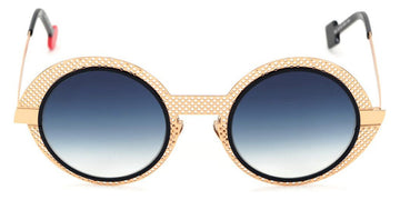 Sabine Be® Be Val De Loire Hole Sun SB Be Val De Loire Hole Sun 490 50 - Rose Gold Polished Perforated / Navy Satin Sunglasses