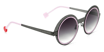 Sabine Be® Be Val De Loire Hole Sun SB Be Val De Loire Hole Sun 492 50 - Perforated Satin Taupe / Baby Pink Satin Sunglasses