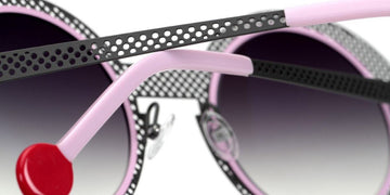 Sabine Be® Be Val De Loire Hole Sun SB Be Val De Loire Hole Sun 492 50 - Perforated Satin Taupe / Baby Pink Satin Sunglasses