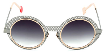 Sabine Be® Be Val De Loire Hole Sun SB Be Val De Loire Hole Sun 493 50 - Dark Ruthenium Polished Perforated / Polished Rose Gold Sunglasses