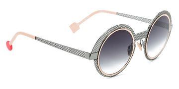 Sabine Be® Be Val De Loire Hole Sun SB Be Val De Loire Hole Sun 493 50 - Dark Ruthenium Polished Perforated / Polished Rose Gold Sunglasses