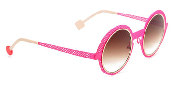 Sabine Be® Be Val De Loire Hole Sun SB Be Val De Loire Hole Sun 497 50 - Satin Neon Pink Perforated / Polished Rose Gold Sunglasses