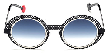 Sabine Be® Be Val De Loire Hole Sun SB Be Val De Loire Hole Sun 509 50 - Satin Midnight Blue Perforated / Polished Palladium Sunglasses