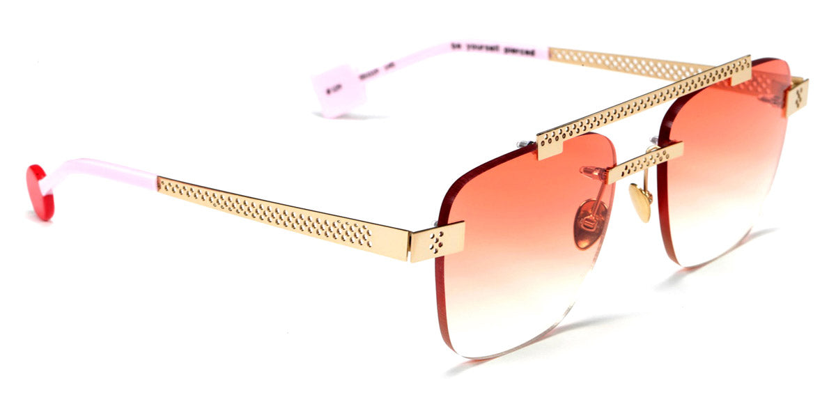 Sabine Be® Be Yourself Pierced Sun SB Be Yourself Pierced Sun 129 55 - Polished Pale Gold Sunglasses