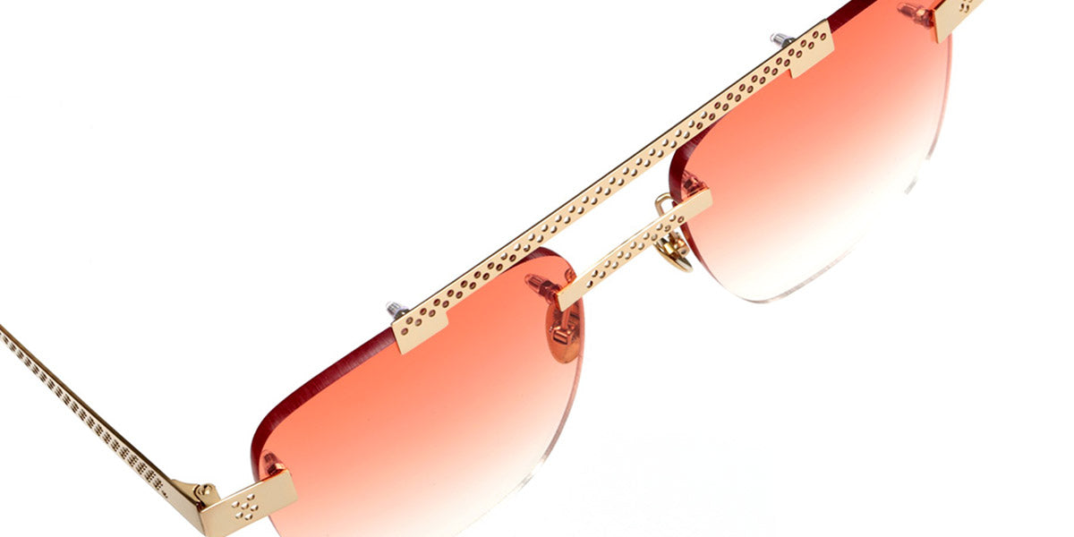 Sabine Be® Be Yourself Pierced Sun SB Be Yourself Pierced Sun 129 55 - Polished Pale Gold Sunglasses