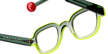 Sabine Be® Be Artist Line SB Be Artist Line 537 45 - Shiny Shaded Khaki / Shiny Neon Yellow Eyeglasses