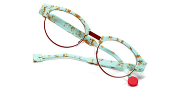 Sabine Be® Be Master Pantos SB Be Master Pantos 556 51 - Matte Marbled Turquoise / Shiny Camel Eyeglasses