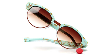 Sabine Be® Be Master Pantos Sun SB Be Master Pantos Sun 556 51 - Matte Marbled Turquoise / Shiny Camel Sunglasses