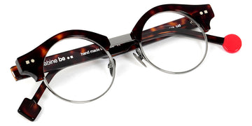 Sabine Be® Be Master Round SB Be Master Round 544 45 - Shiny Cherry Tortoiseshell / Polished Ruthenium Eyeglasses