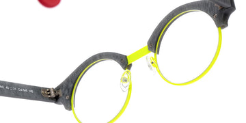 Sabine Be® Be Master Round SB Be Master Round 546 45 - Matte Marbled Mouse Gray / Satin Neon Yellow Eyeglasses