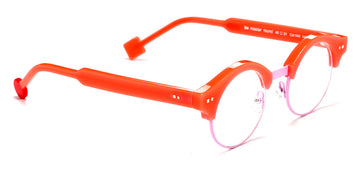 Sabine Be® Be Master Round SB Be Master Round 549 45 - Shiny Neon Miami Orange / Satin Baby Pink Eyeglasses