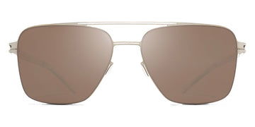 Mykita® BERNIE MYK BERNIE Silver/White / Polarized Pro Hi-Con Brown 56 - Silver/White / Polarized Pro Hi-Con Brown Sunglasses