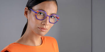 Blackfin® BIARRITZ BLF BIARRITZ 1616 49 - Diva Violet/Sunset Orange Eyeglasses