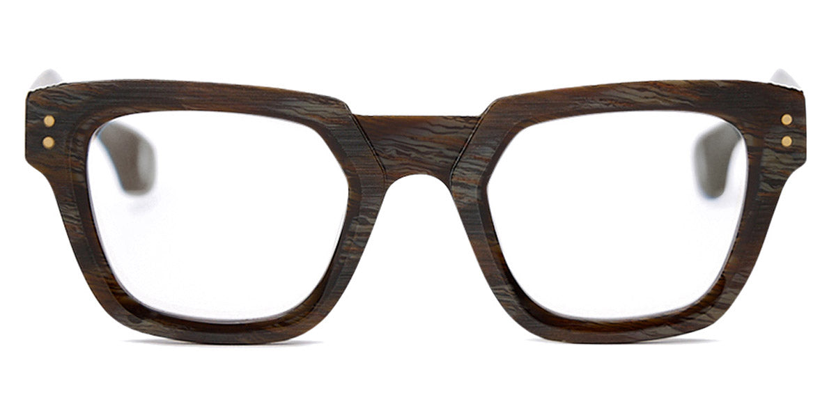 Blake Kuwahara® BK1027 BLK BK1027 BROWN HORN 49 - Brown Horn Eyeglasses