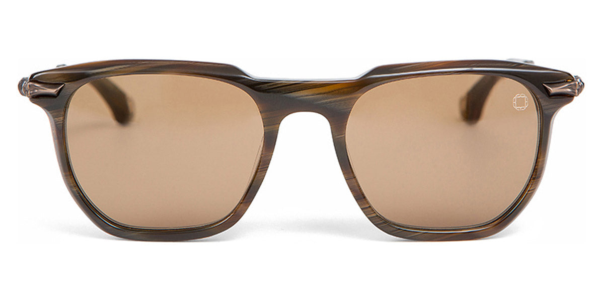 Blake Kuwahara® BK1009 BLK BK1009 BROWN HORN 50 - BROWN HORN Sunglasses