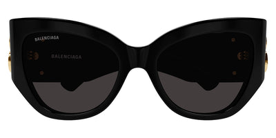 Balenciaga® BB0322S BL BB0322S 002 55 Black / Gray Lenses - Sunglasses
