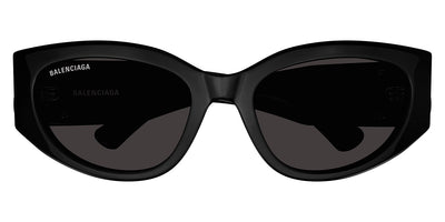 Balenciaga® BB0324SK BL BB0324SK 001 55 Black / Gray Lenses - Sunglasses