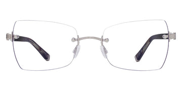 Barton Perreira® Kiki BPR OP Kiki 5305 53 - Sulcata Tortoise/Silver Eyeglasses