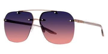 Barton Perreira® Daniel BPR SU Daniel 6505 64 - Rose Gold/Hush / Dusk Sunset Gradient AR Sunglasses