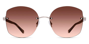 Barton Perreira® Gloria BPR SU Gloria 5805 58 - Sulcata Tortoise/Silver / Whiskey Gradient AR Sunglasses