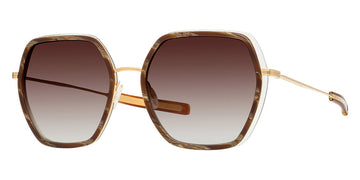 Barton Perreira® Pickford BPR SU Pickford 5802 58 - Horn Havana/Gold / Smokey Topaz AR Sunglasses