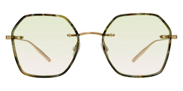 Barton Perreira® Rhonda Thinsert BPR SU Rhonda Thinsert RHON5002K 50 - Gold / Jamrock Tortoise / Mint (AR) Sunglasses