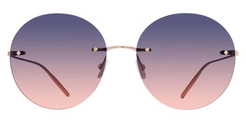 Barton Perreira® Rigby BPR SU Rigby RIGB6002K 60 - Rose Gold / Dusk Sunset Gradient (AR) Sunglasses