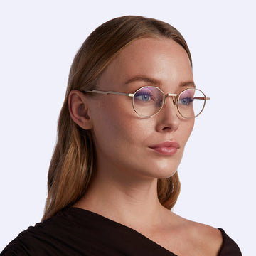 Movitra® Bruno MOV Bruno Rose Gold 48 - Rose Gold Eyeglasses