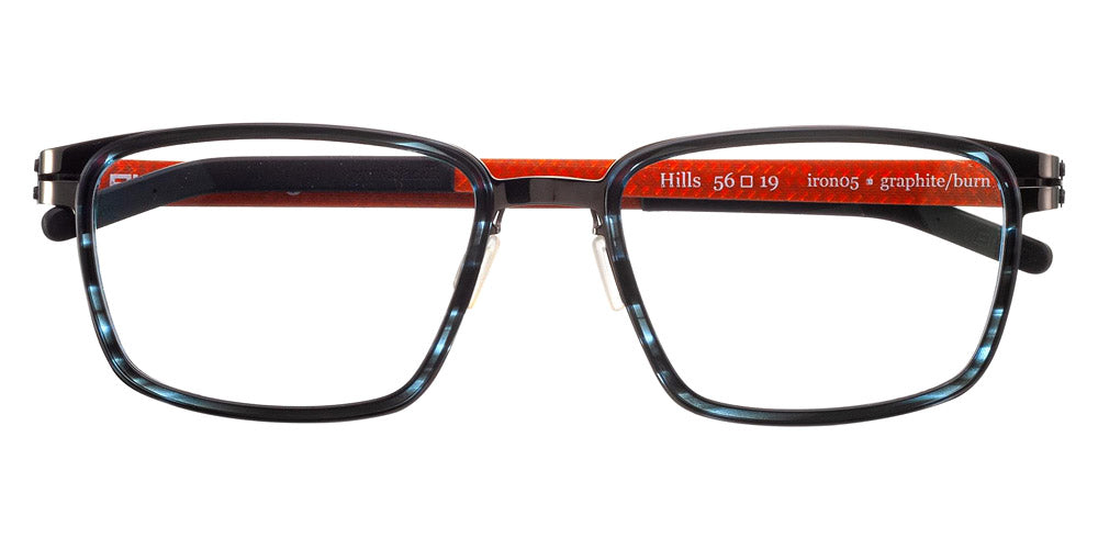 BLAC® HILLS BLAC HILLS IRON-05-GP 56 - Grey / Blue Eyeglasses