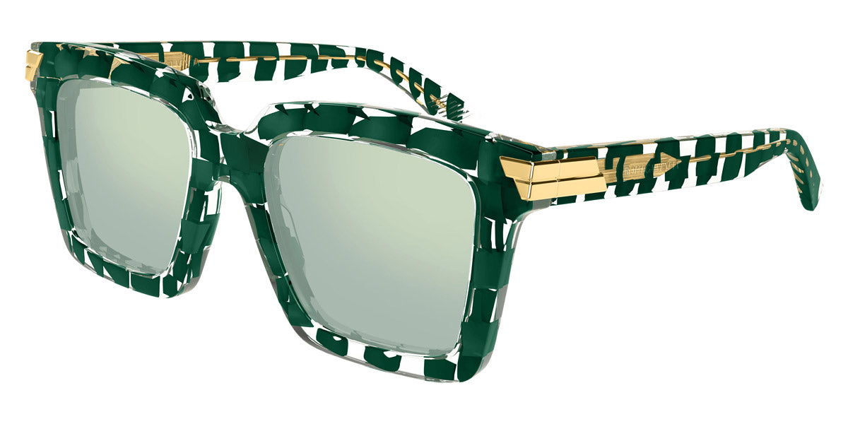 Bottega Veneta® BV1005S BV1005S 010 53 - Green/Green Sunglasses