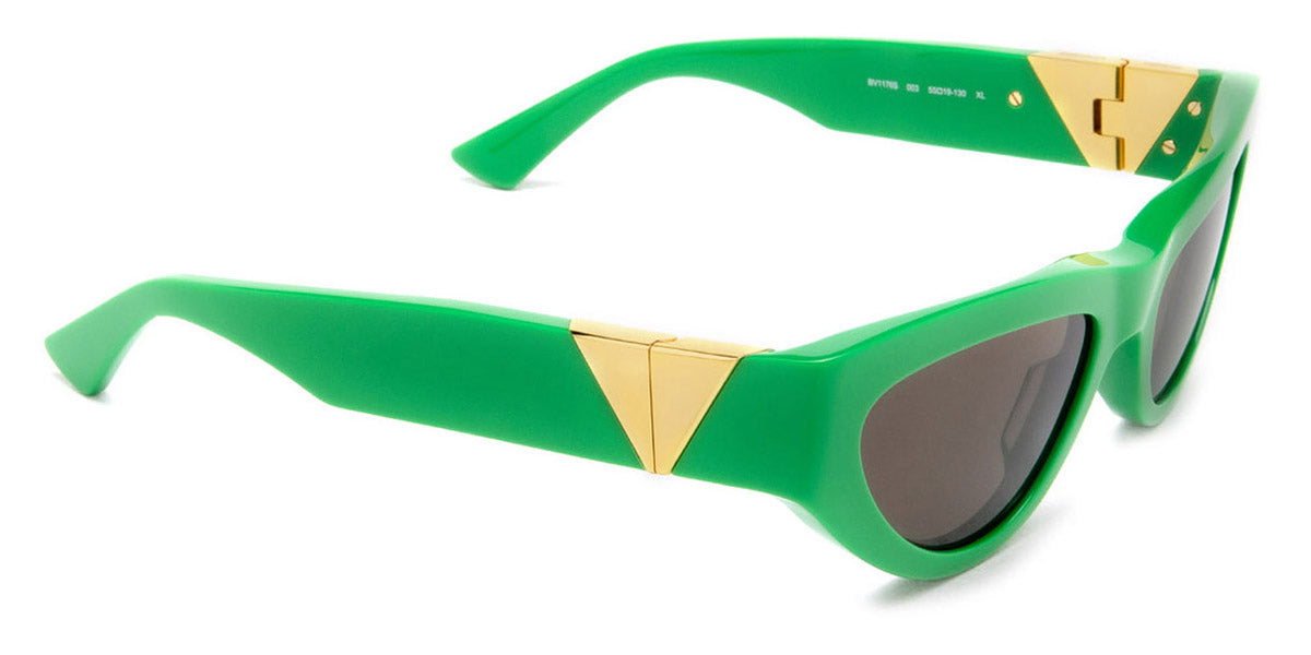 Bottega Veneta® BV1176S BV1176S 003 55 - Green / Green Sunglasses