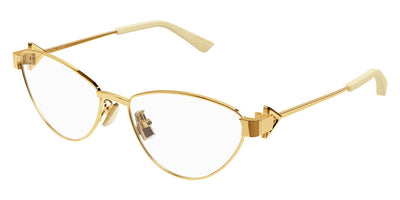 Bottega Veneta® BV1188O BV1188O 002 56 - Gold Eyeglasses