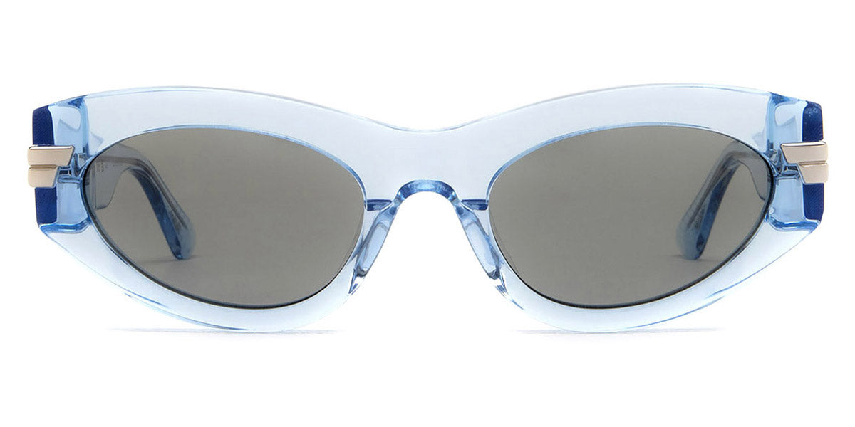 Bottega Veneta® BV1189S BV1189S 003 53 - Light-Blue / Grey Sunglasses