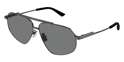 Bottega Veneta® BV1194S BV1194S 001 61 - Gunmetal / Grey Sunglasses