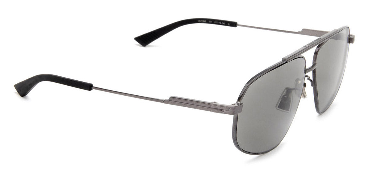 Bottega Veneta® BV1194S BV1194S 001 61 - Gunmetal / Grey Sunglasses