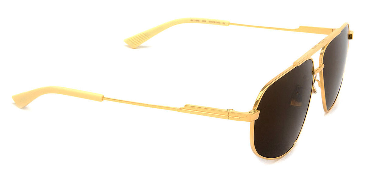 Bottega Veneta® BV1194S BV1194S 002 61 - Gold / Brown Sunglasses